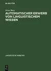 Automatischer Erwerb von linguistischem Wissen cover