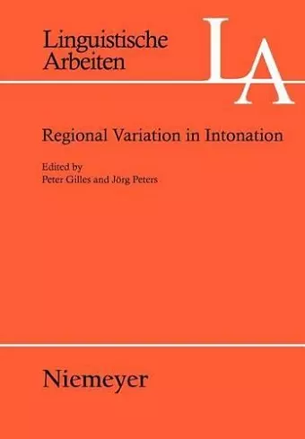 Regional Variation in Intonation cover