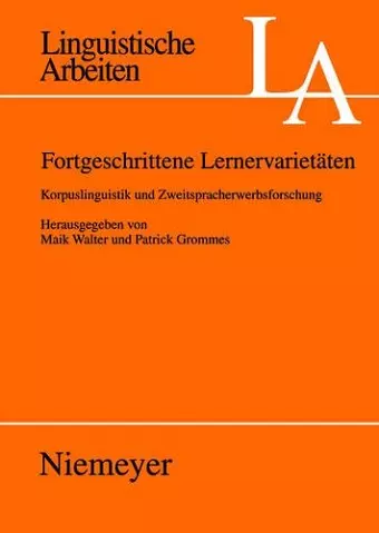 Fortgeschrittene Lernervarietäten cover