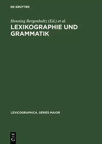 Lexikographie und Grammatik cover