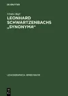 Leonhard Schwartzenbachs Synonyma cover