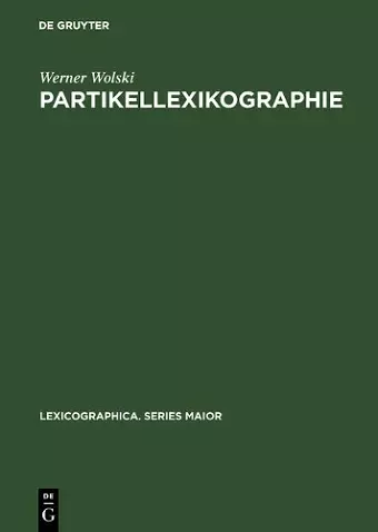 Partikellexikographie cover