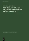 Artikelstruktur im zweisprachigen Wörterbuch cover