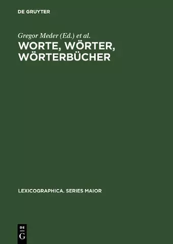 Worte, Wörter, Wörterbücher cover