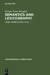 Semantics and Lexicography cover