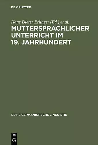 Muttersprachlicher Unterricht im 19. Jahrhundert cover