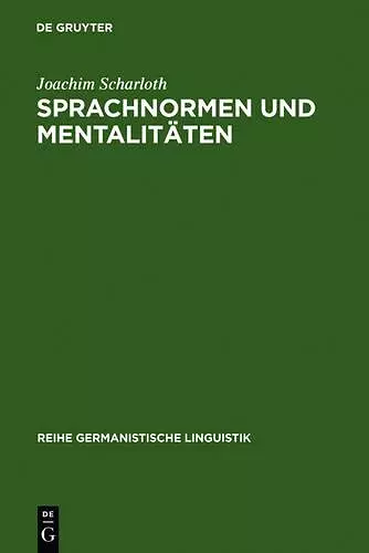 Sprachnormen und Mentalitäten cover