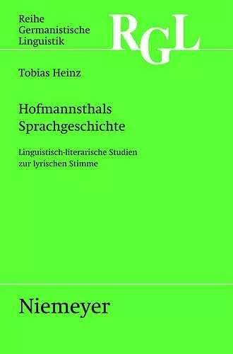 Hofmannsthals Sprachgeschichte cover