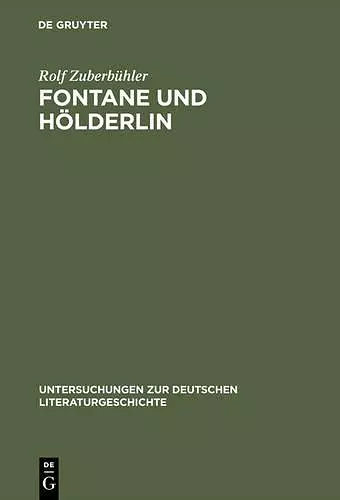 Fontane Und Hölderlin cover