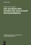 Die satirischen Schriften Wolfhart Spangenbergs cover