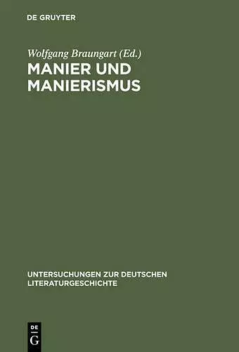 Manier und Manierismus cover