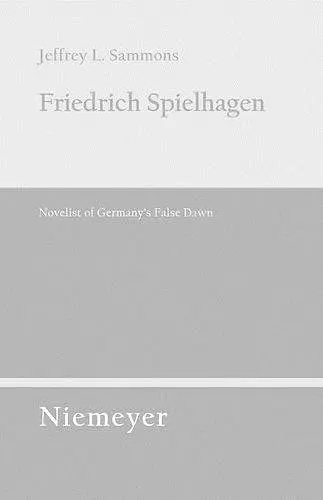 Friedrich Spielhagen cover