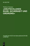»Deutschlands Ruhe, Sicherheit Und Ordnung« cover