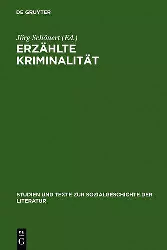 Erzählte Kriminalität cover