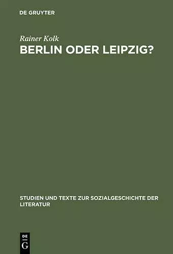 Berlin Oder Leipzig? cover