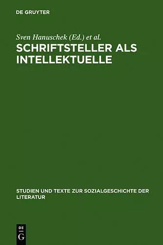 Schriftsteller als Intellektuelle cover