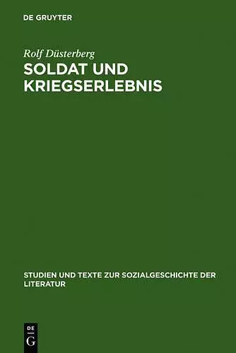 Soldat und Kriegserlebnis cover