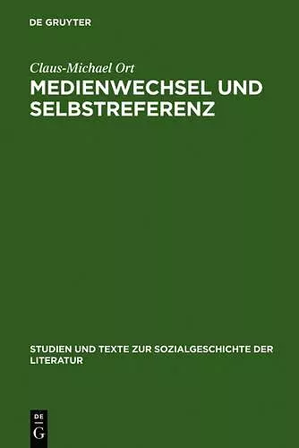 Medienwechsel und Selbstreferenz cover