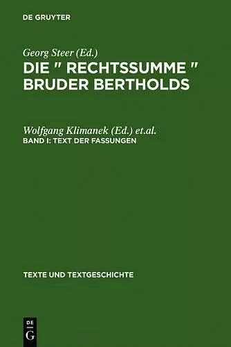 Text der Fassungen cover