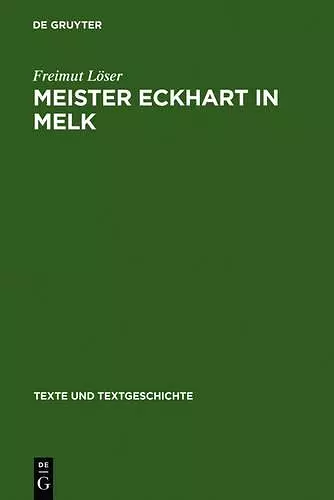 Meister Eckhart in Melk cover