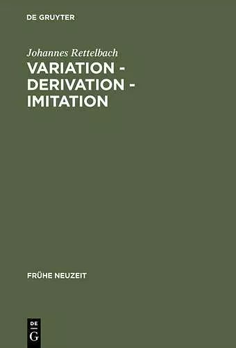 Variation - Derivation - Imitation cover
