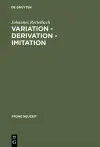 Variation - Derivation - Imitation cover
