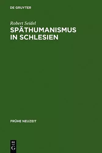 Späthumanismus in Schlesien cover