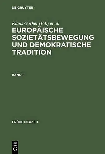 Europäische Sozietätsbewegung Und Demokratische Tradition cover