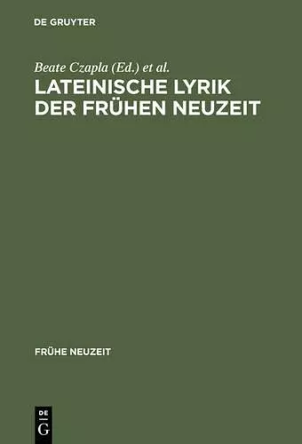 Lateinische Lyrik der Frühen Neuzeit cover