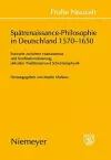 Spätrenaissance-Philosophie in Deutschland 1570-1650 cover