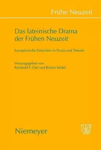 Das lateinische Drama der Frühen Neuzeit cover