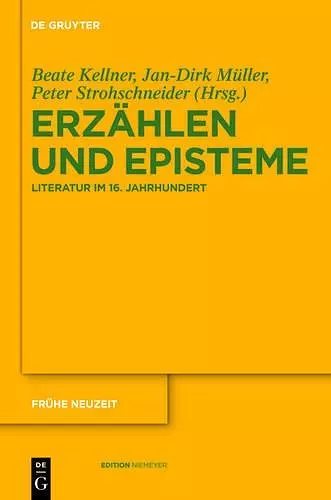 Erzählen und Episteme cover