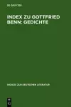 Index Zu Gottfried Benn: Gedichte cover