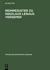 Reimregister Zu Nikolaus Lenaus Versepen cover