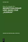 Begriffsglossar und Index zur Kudrun cover