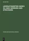 Lemmatisierter Index zu den Werken des Strickers cover