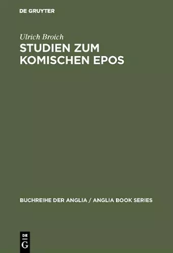 Studien Zum Komischen Epos cover