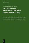 Geschichte Des Faches Romanistik. Methodologie (Das Sprachsystem) cover