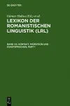 Kontakt, Migration Und Kunstsprachen cover