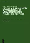 Vivacité Et Diversité de la Variation Linguistique cover