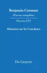 OEuvres complètes, XIV, Mémoires sur les Cent-Jours cover