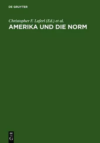 Amerika und die Norm cover