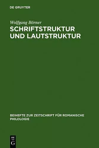 Schriftstruktur und Lautstruktur cover