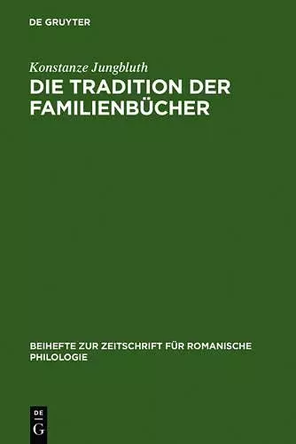 Die Tradition der Familienbücher cover