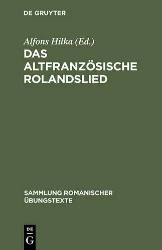 Das altfranzösische Rolandslied cover