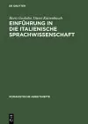 Einführung in Die Italienische Sprachwissenschaft cover