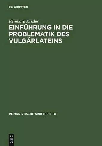 Einführung in Die Problematik Des Vulgärlateins cover