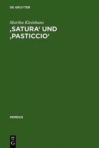 'Satura' und 'pasticcio' cover