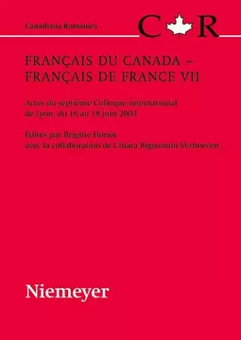 Français du Canada - Français de France VII cover