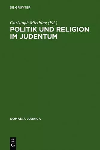 Politik und Religion im Judentum cover